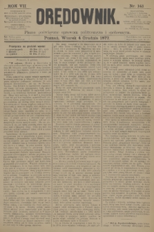 Orędownik : pismo poświęcone sprawom politycznym i społecznym. R.7, 1877, nr 143