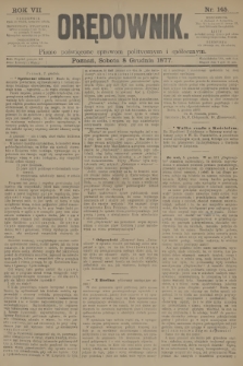 Orędownik : pismo poświęcone sprawom politycznym i społecznym. R.7, 1877, nr 145