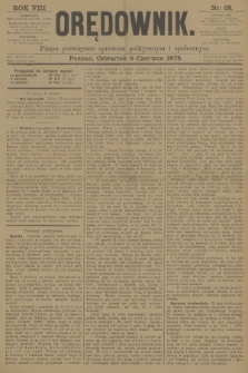 Orędownik : pismo poświęcone sprawom politycznym i spółecznym. R.8, 1878, nr 68