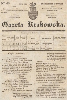 Gazeta Krakowska. 1838, nr 40