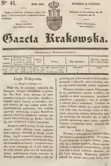 Gazeta Krakowska. 1838, nr 41