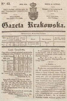 Gazeta Krakowska. 1838, nr 42