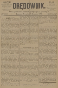 Orędownik : pismo poświęcone sprawom politycznym i spółecznym. R.8, 1878, nr 95