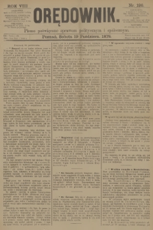 Orędownik : pismo poświęcone sprawom politycznym i spółecznym. R.8, 1878, nr 126
