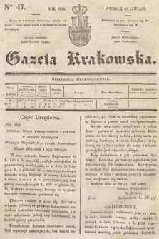 Gazeta Krakowska. 1838, nr 47