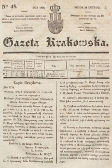 Gazeta Krakowska. 1838, nr 48