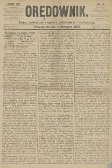 Orędownik : pismo poświęcone sprawom politycznym i spółecznym. R.9, 1879, nr 2 + dod.