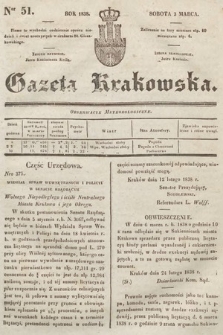 Gazeta Krakowska. 1838, nr 51