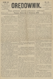 Orędownik : pismo poświęcone sprawom politycznym i spółecznym. R.9, 1879, nr 45