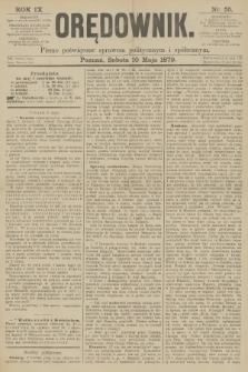 Orędownik : pismo poświęcone sprawom politycznym i spółecznym. R.9, 1879, nr 55