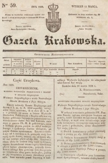 Gazeta Krakowska. 1838, nr 59