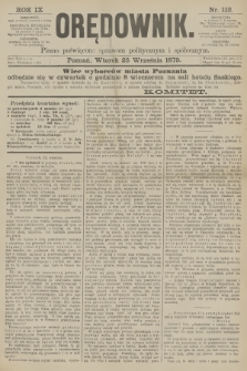 Orędownik : pismo poświęcone sprawom politycznym i spółecznym. R.9, 1879, nr 112