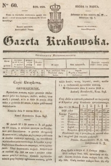 Gazeta Krakowska. 1838, nr 60