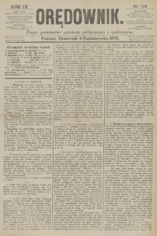 Orędownik : pismo poświęcone sprawom politycznym i spółecznym. R.9, 1879, nr 119