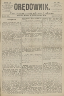 Orędownik : pismo poświęcone sprawom politycznym i spółecznym. R.9, 1879, nr 123