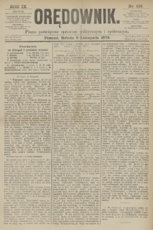 Orędownik : pismo poświęcone sprawom politycznym i spółecznym. R.9, 1879, nr 132