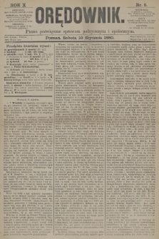 Orędownik : pismo poświęcone sprawom politycznym i spółecznym. R.10, 1880, nr 5