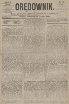 Orędownik : pismo poświęcone sprawom politycznym i spółecznym. R.10, 1880, nr 25