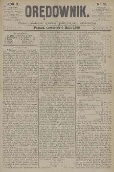 Orędownik : pismo poświęcone sprawom politycznym i spółecznym. R.10, 1880, nr 55