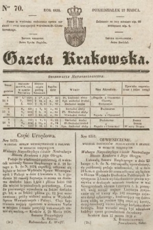 Gazeta Krakowska. 1838, nr 70