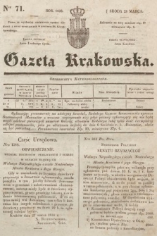 Gazeta Krakowska. 1838, nr 71