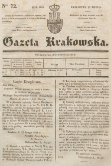 Gazeta Krakowska. 1838, nr 72