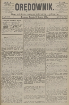 Orędownik : pismo poświęcone sprawom politycznym i spółecznym. R.10, 1880, nr 82