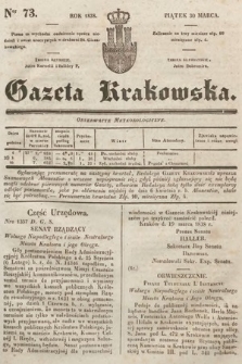 Gazeta Krakowska. 1838, nr 73