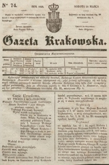 Gazeta Krakowska. 1838, nr 74