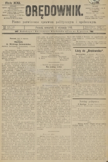 Orędownik : pismo poświęcone sprawom politycznym i spółecznym. R.21, 1891, nr 11