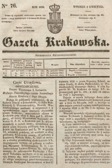 Gazeta Krakowska. 1838, nr 76