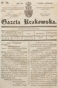 Gazeta Krakowska. 1838, nr 79