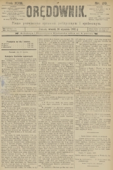 Orędownik : pismo poświęcone sprawom politycznym i spółecznym. R.22, 1892, nr 20