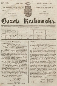 Gazeta Krakowska. 1838, nr 82