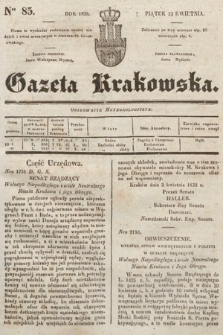 Gazeta Krakowska. 1838, nr 85