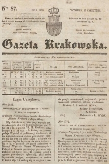 Gazeta Krakowska. 1838, nr 87