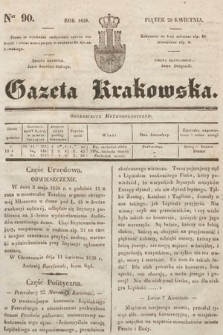 Gazeta Krakowska. 1838, nr 90