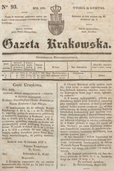 Gazeta Krakowska. 1838, nr 93