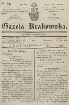 Gazeta Krakowska. 1838, nr 97