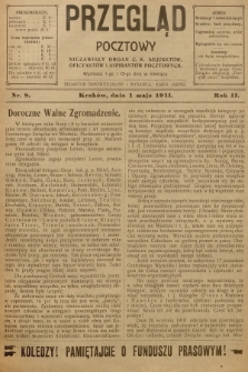 Przegląd Pocztowy : niezawisły organ c. k. Adjunktów, Oficyantów i Aspirantów Pocztowych. R.2, 1911, nr 8