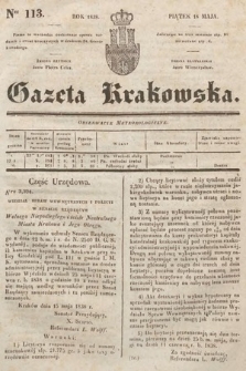 Gazeta Krakowska. 1838, nr 113