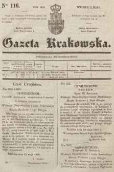 Gazeta Krakowska. 1838, nr 116