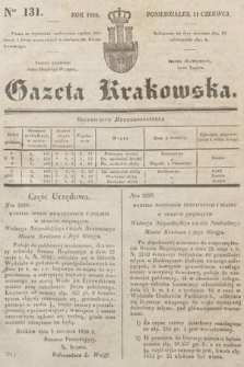Gazeta Krakowska. 1838, nr 131