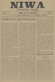 Niwa : tygodnik polski. R.1, 1912, nr 8