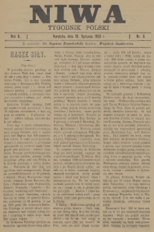 Niwa : tygodnik polski. R.2, 1913, nr 3