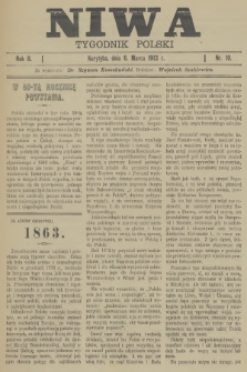 Niwa : tygodnik polski. R.2, 1913, nr 10