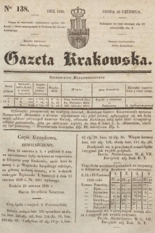 Gazeta Krakowska. 1838, nr 138