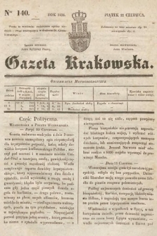 Gazeta Krakowska. 1838, nr 140