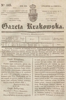 Gazeta Krakowska. 1838, nr 145