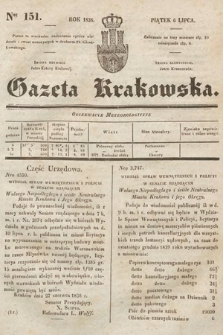 Gazeta Krakowska. 1838, nr 151